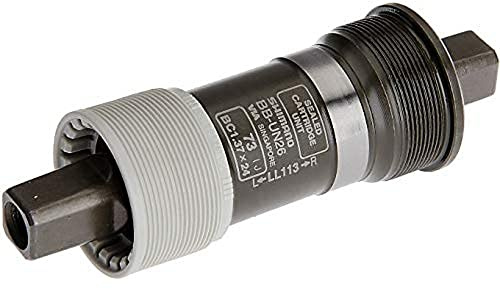 Shimano BB-UN26 (05) Boîtier de pédalier sans vis de manivelle, 73-113 mm, Filetage BSA, BB-UN26, Schwarz - Schwarz, 73/113 mm
