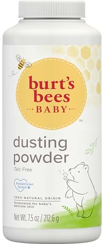 Burt's Bees Baby Dusting Powder, 100% Natural Origin Baby Powder Talc-Free, 7.5 oz. Bottle