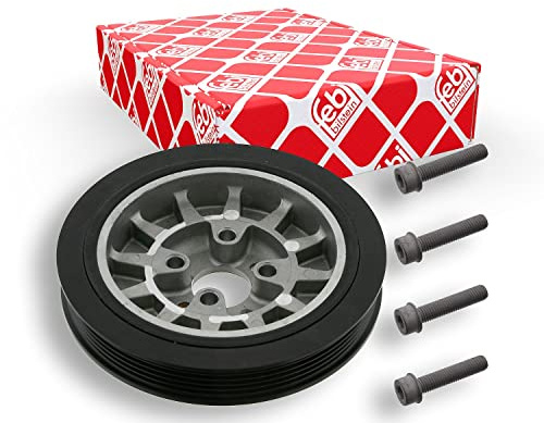febi bilstein 36344 Riemenscheibe (entkoppelt) für Kurbelwelle, mit Schrauben, 1 Stück | Kompatibel mit: SEAT AROSA, SKODA FELICIA Cube Van, FELICIA I, FELICIA I Kombi, FELICIA I Pick-up, FELICIA II