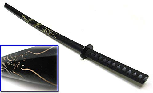 Bokken exercices, en bois, épée dragon geschnizt 99 cm