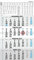 4-Monats-Wandkalender 959-33 x 63,5 cm, schwarz/blau
