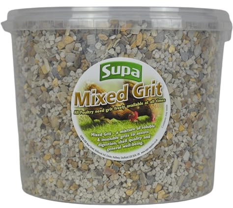 Supa Mixed Poultry Grit 3 Litre Bucket, A Mixture Of Insoluble And Soluble Grits To Assist Digestion, Egg Shell Quality And General Well Being.