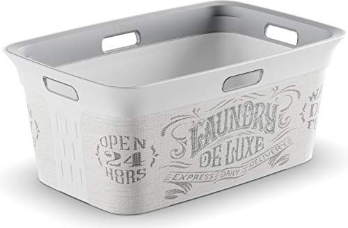 Kis 6709000 1754 01 Wäschekorb Chic Laundry Bag, 45 L, Plastik, Mehrfarbig, 59 x 39 x 27 cm