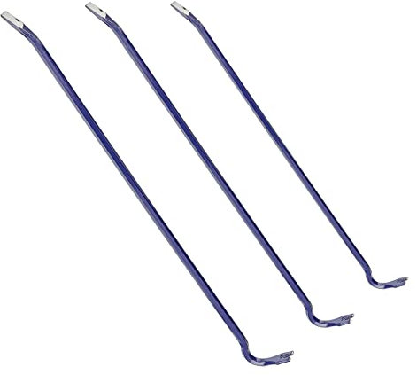 3 Stück Brechstange Hebeleisen Brecheisen Kuhfuß Nageleisen Stemmeisen Nagelzieher 600 750 900 mm