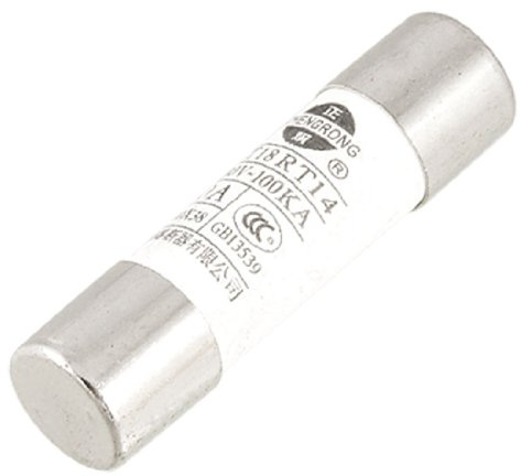 sourcing map 380V 40A Cilíndrico Contacto Tapas Cerámica Fusibles 5uds | 10x38mm