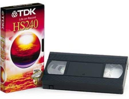 TDK 1 cassette video VHS pal secam HS 240 min pour magnétoscope.