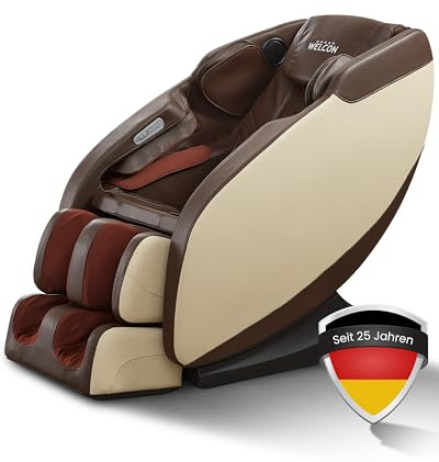 WELCON Prestige II 3D Massagesessel Zero Gravity Wärme Beige-Braun