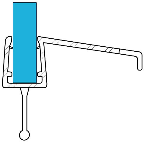 VARIOSAN Duschdichtung 10858, 100cm, für 6-8mm Glasstärke, S3, transparent