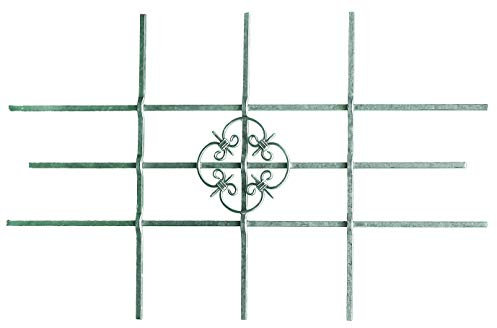 Alberts 553548 Fenstergitter Salzburg | Fenster-Gitter für außen als Einbruchschutz | feuerverzinkt | 1140 x 690 mm | kürzbar bis 590 x 390 mm