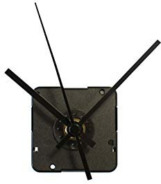TFA Dostmann Analoges Uhrwerk mit Zwei Uhrzeigersets, 60.3024.01, leises Sweep-Uhrwerk, zum Basteln/Selbstgestalten, schwarz