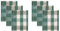 Betz 6er Set Geschirrtücher Geschirrhandtuch Gläsertuch Halbleinen Jacquard Hungary Küche Gläsertücher Küchentuch Handtuch Größe 50 x 70 cm cm Farbe grün