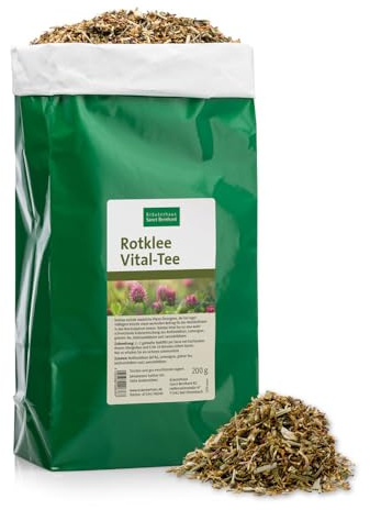 Sanct Bernhard Rotklee-Vital-Tee mit Rotklee, Lemongras, Lavendel, Melisse, grünem Tee 200 g