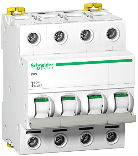 Schneider Electric - Acti9, iSW interrupteur-sectionneur 4P 40A 415VAC - A9S65440