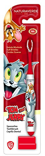 Higiene Dental y Tiritas 7462 - Cepillo de dientes con tapa Tom y Jerry