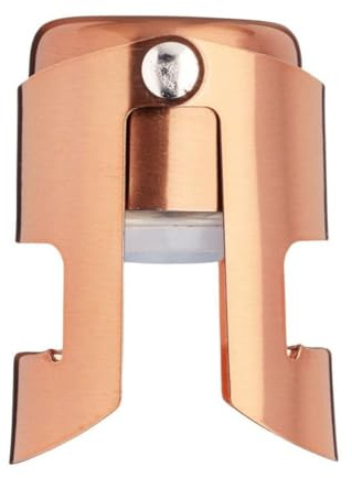 BarCraft Luxe Lounge-Tapón para champán, color cobre, Acero inoxidable, Talla única