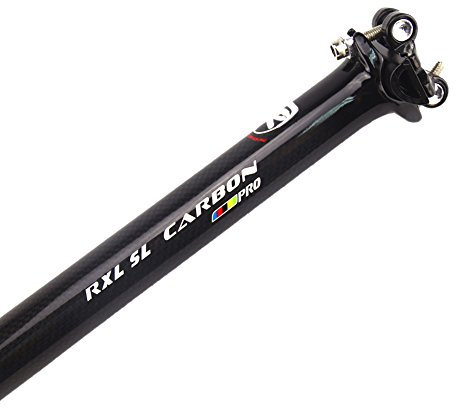 sattelstütze rennrad RXL SL Fahrrad Sattelrohr MTB Radsport Sattelstütze Fahrradteile Carbon Sattelstütze Schwarz 3K Glänzend fahrradsattelstützen 27.2*350mm