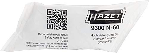 HAZET Hochleistungs-Fett 9300N-60, Oxidationsstabilität, Fettkissen 60 ml | 60 g, Antrieb 400180 Zubehör , Verbindungsteile, 500960 Schmieren , Reinigen , Pflegen,, Oxidationsstabilität