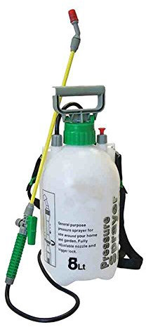 8L GARDEN PRESSURE SPRAYER KNAPSACK WEEDKILLER CHEMICAL FENCE WATER SPRAY BOTTLE (1, 8L PRESSURE SPRAYER)
