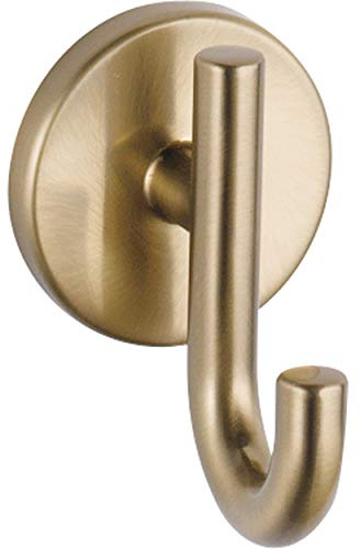 Delta Single Towel Hook for Bathroom or Kitchen| Champagne Bronze | Trinsic Accessories