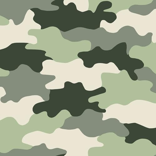 World of Wallpaper Camouflage Army Wallpaper Ideal for Kids or Teenagers Bedrooms (Green)