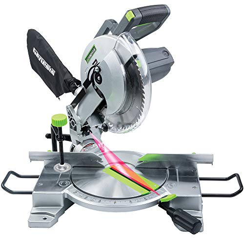 Genesis GMS1015LC Gehrungssäge mit Laserführung und 9 positiven Gehrungsanschlägen, 15 A, 25,4 cm