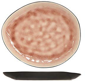 Cosy & Trendy 1690516 Speiseteller, oval, Laguna-Old, Rosa, 19,5 x 16 cm