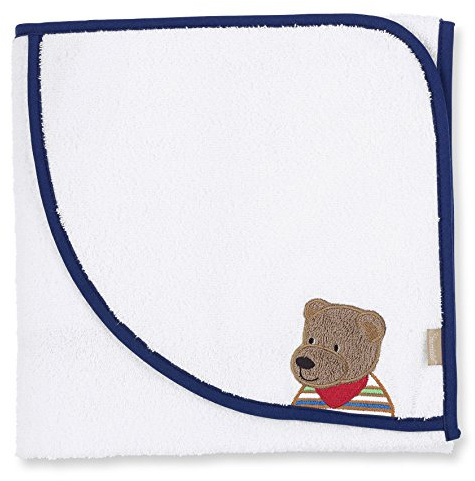 Sterntaler 7101506 Badetuch Ben, 80 x 80, weiß