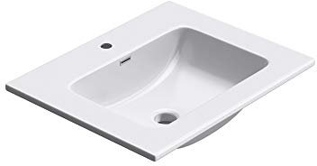 Mai & Mai Lavabo Incasso 60x48x12cm, Lavabo Sottopiano Lavandino Bagno Colossum02-600 da Minerale Fuso