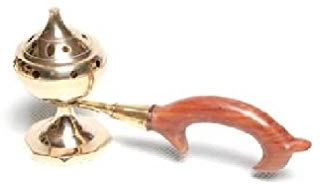 Accessories - Brass Burners Incense Burner with Wood Handle