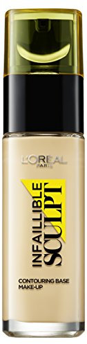 L'Oréal Paris Make Up Infaillible Sculpt, 02 Medium Light - Contouring Base mit 24h Halt & optimaler Anpassung an den Hautton, 1er Pack (1 x 29 ml)