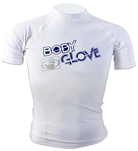 Body Glove Basic Junior Kids Girls Boy Short Sleeve Quick Dry Lycra Rash Guard UV Protection Performance Fit Swim Shirt Swim Wear