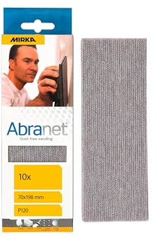 Mirka Abranet slipband 70x198 mm korn P120 10 st kardborre