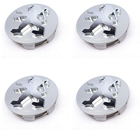 Juego de 4 tapas para llantas de aleación, para Peugeot, 60 mm