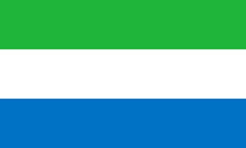 magFlags Bandera Large Sierra Leona | bandera horizontal | 1.35m² | 90x150cm