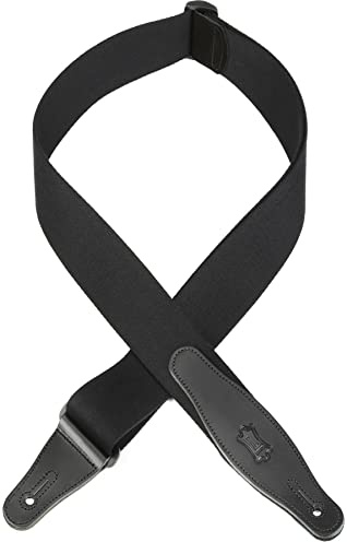 Levy's Leathers The Ebony Series Gitarrengurt aus Viskose | Breite 5 cm | Schwarz | (MSSR80-BLK)