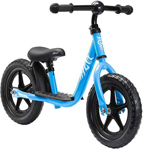 Löwenrad Kinder Laufrad ab 3, 4 Jahre, 12 Zoll Jungen und Mädchen leichtes Lauflernrad höhenverstellbar, tiefer Einstieg, Blau