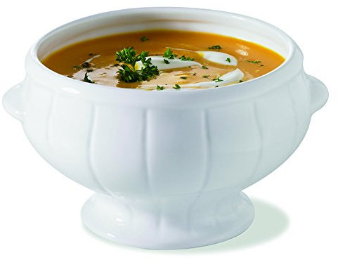 Visiodirect Lot DE 6 SOUPIERES SFOOD Porcelaine Ø124 x H80 mm. 45cl