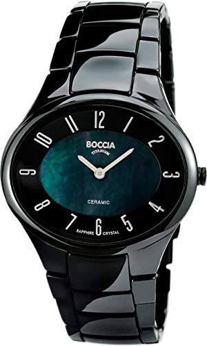 Boccia Keramic Titan Damen Uhr Schwarz 3216-02