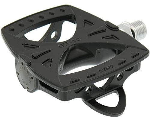 MKS GR-10 Fahrrad Plattform Pedale schwarz 9/16 76 x 88mm 340g Alu