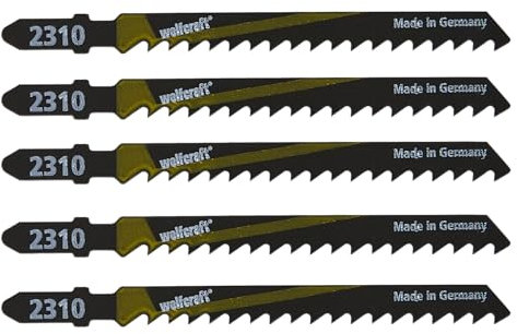 wolfcraft 5 Stichsäge-Blätter HCS I 2360000 I Schneller grober Schnitt in Holz
