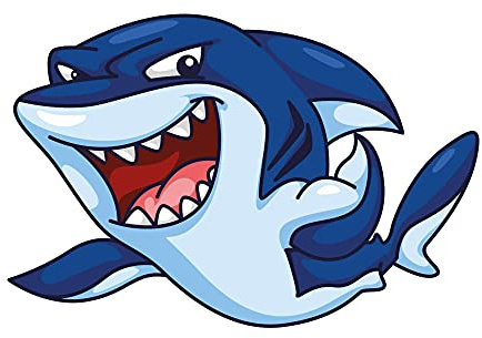 Aufkleber Haifisch 30 x 20 cm Sticker Auto Motorrad Carravan