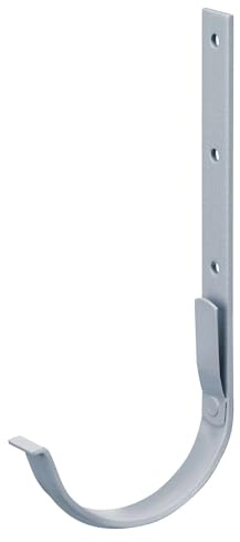 INEFA Dachrinnenhalter halbrund, Stahl NW150 / 150mm, Grau Rinnenhalter, Dachrinnenzubehör, einfache Steckmontage, Made in Germany | Rinnenhalter Stahl verzinkt, Dachrinnenzubehör, einfache Steckmontage, Made in Germany