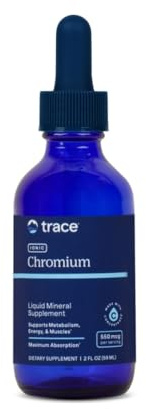 Trace Minerals Ionic Chromium - Liquid Chromium Drops for Metabolism, Muscle & Energy Support - Boron, Chloride & ConcenTrace - Natural & Bioavailable - Vegan & Gluten-Free - 2 fl oz (48 Servings)