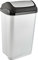 keeeper Cubo de Basura con Tapa Basculante, 50 l, Swantje, Plateado
