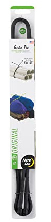 Nite Ize, Inc. GT64-01-R6 Original Gear Rubber Twist Tie, 64 -2 Pack, Black