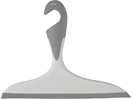 WENKO Raclette de Douche, raclette Salle de Bain, avec Crochet de Suspension, L23 cm, Loano, Gris