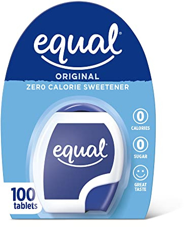 EQUAL 0 Calorie Sweetener Tablets, Sugar Substitute, Zero Calorie Sugar Free Sweetener Tablets, 100-Count