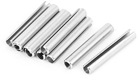 M6 x 40 mm, 304 Edelstahl, zwei getrennte Spring Roll Spannstifte 10 Stück de