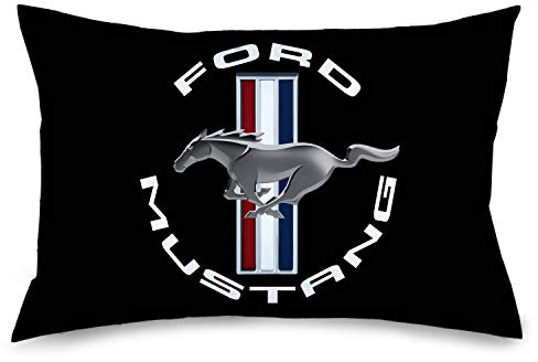 Buckle-Down Ford Mustang Tri-Bar Standard-Kissenbezug, Polyester, 20 x 30