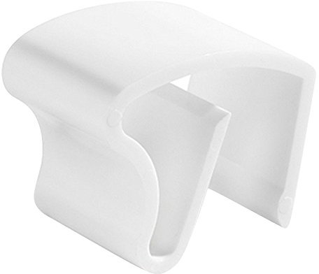 Easy-Shadow Klemmträger Jalou-klick - Klemmhalter Träger für Jalousien Jalousetten 25 x 25 mm Oberkopf - Farbe weiß (4)